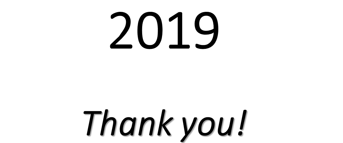 2019年を振り返る…