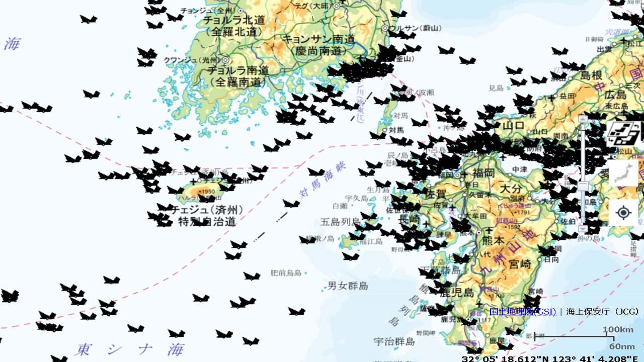 フライトマップと沈没船